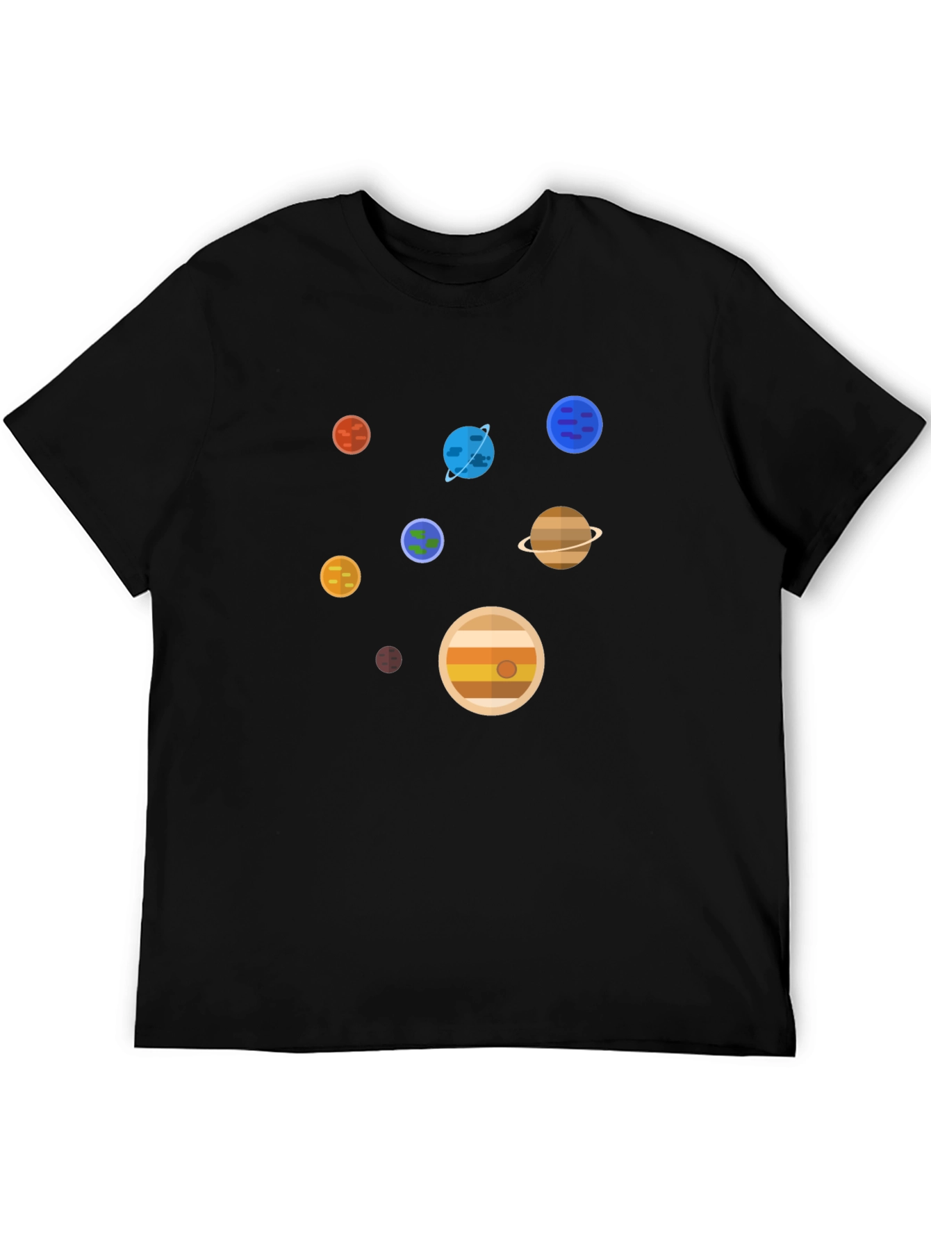 Planets Graphic Print T-Shirt - Space Lover Tee