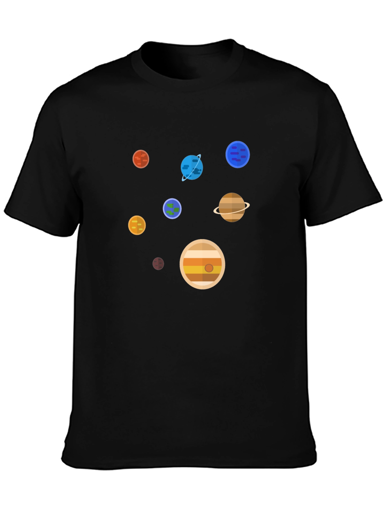 Planets Graphic Print T-Shirt - Space Lover Tee