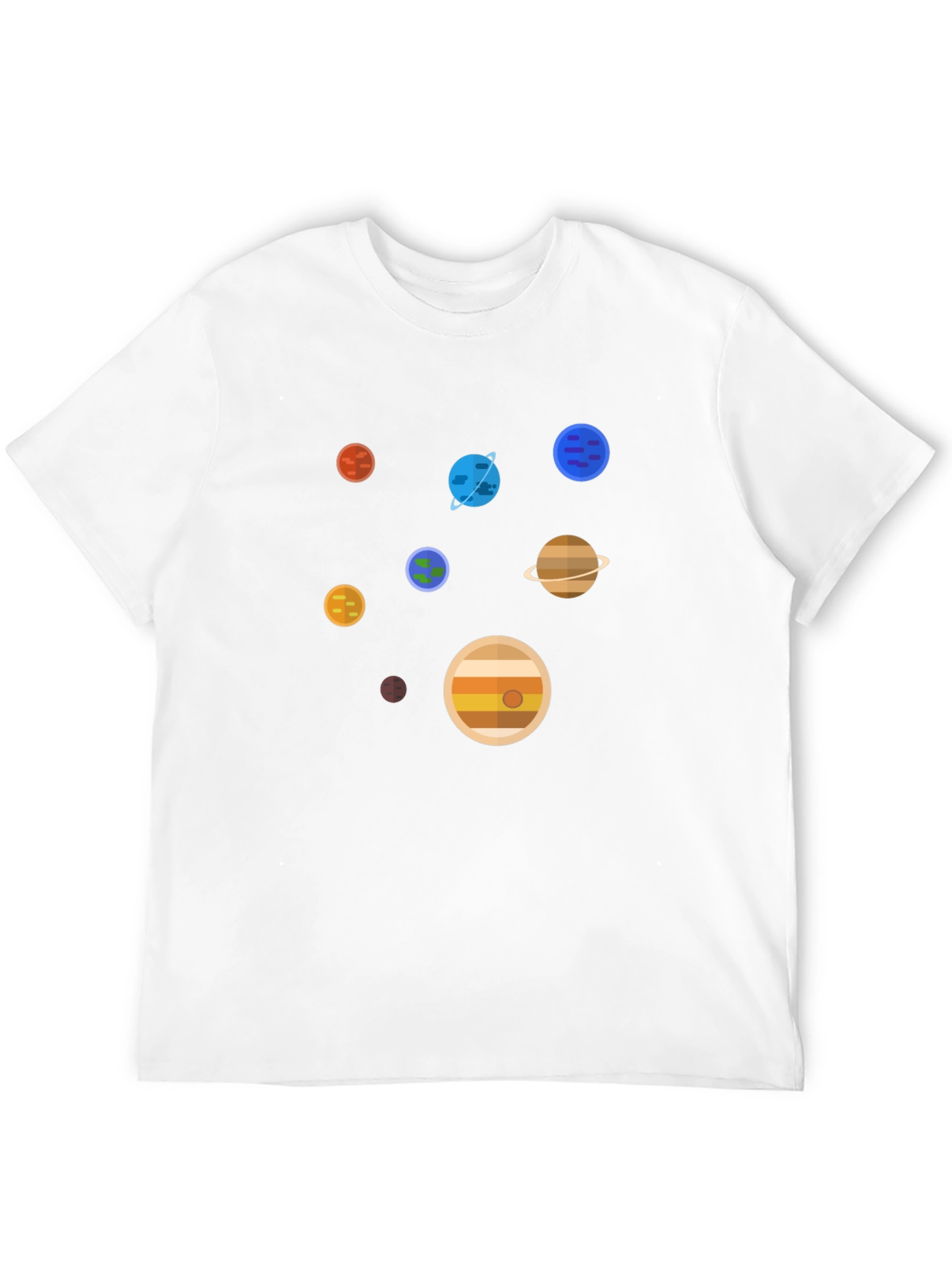 Planets Graphic Print T-Shirt - Space Lover Tee