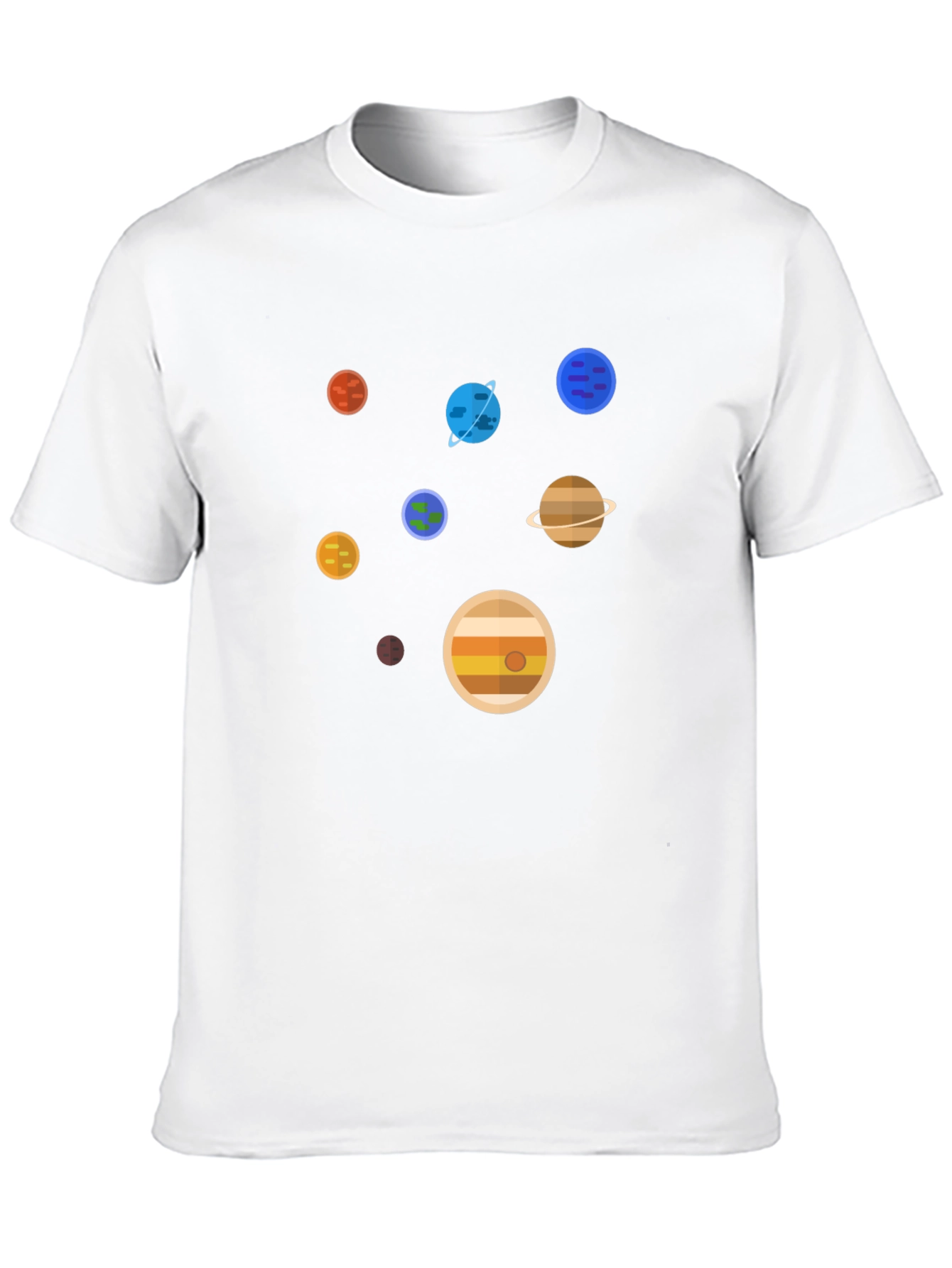 Planets Graphic Print T-Shirt - Space Lover Tee