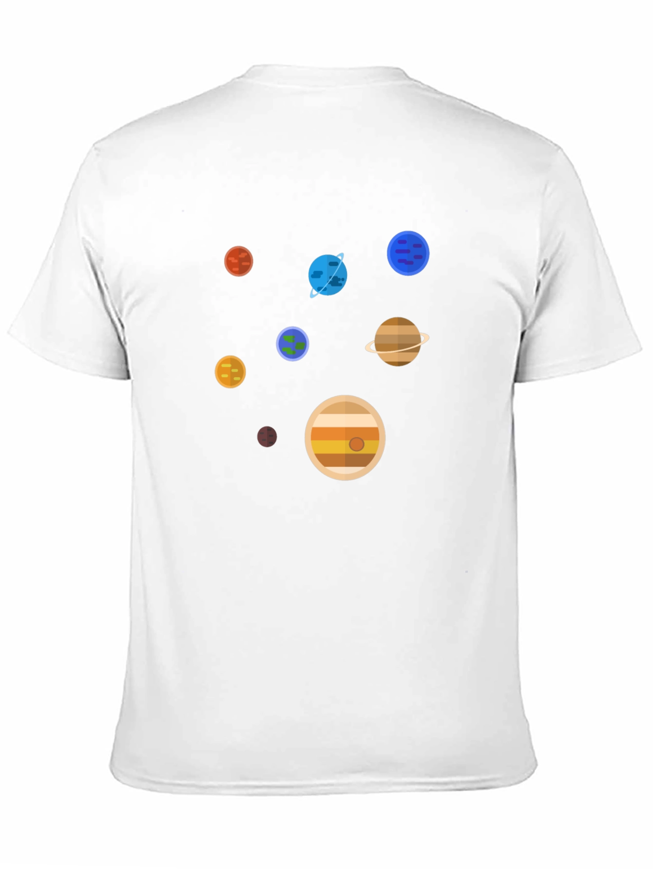 Planets Graphic Print T-Shirt - Space Lover Tee