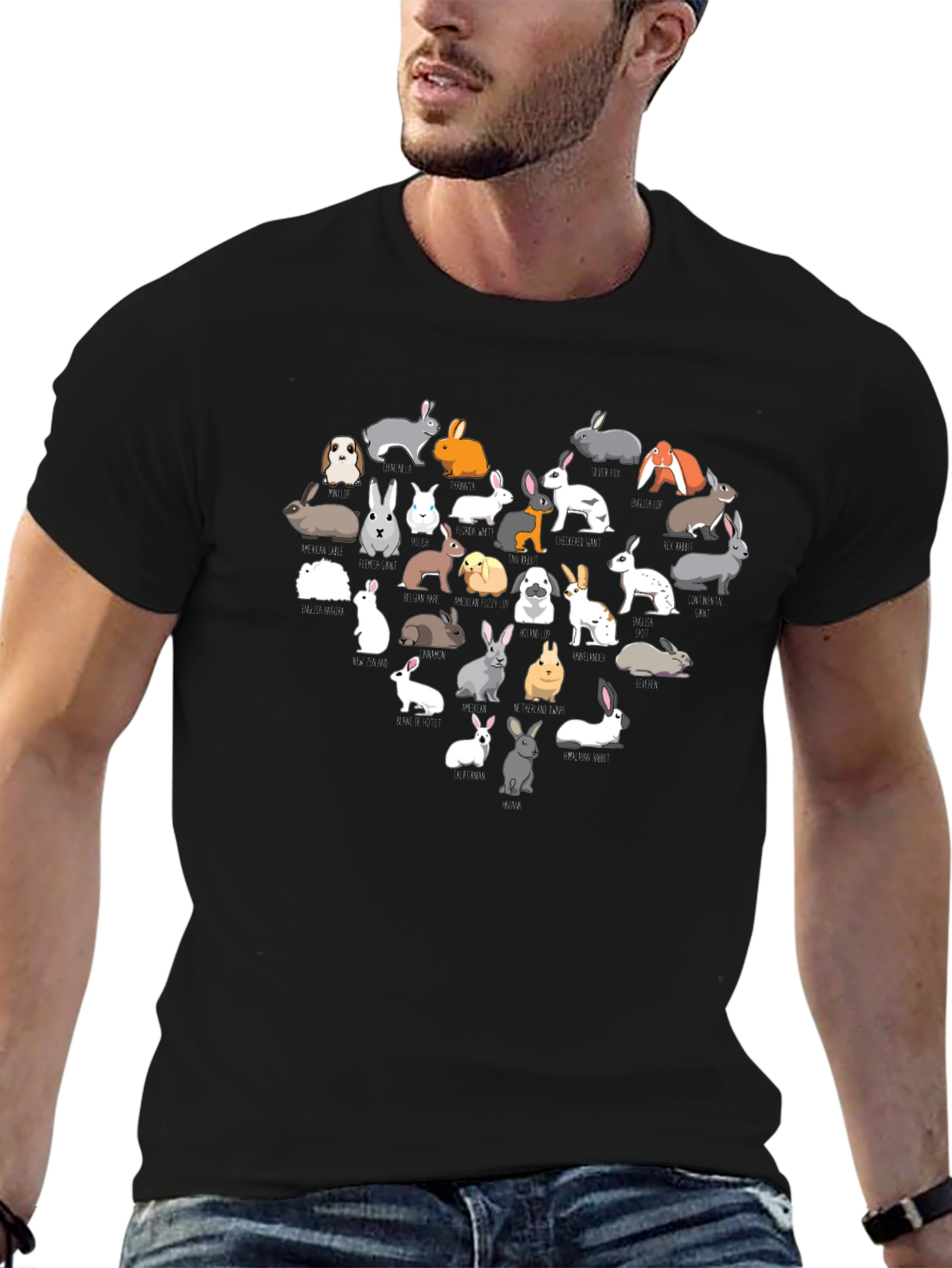 Heart of Rabbits Graphic T-Shirt