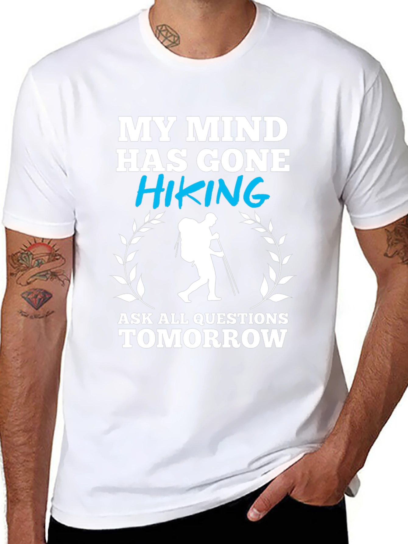Hiking Graphic T-Shirt - My Mind Has Gone Hiking