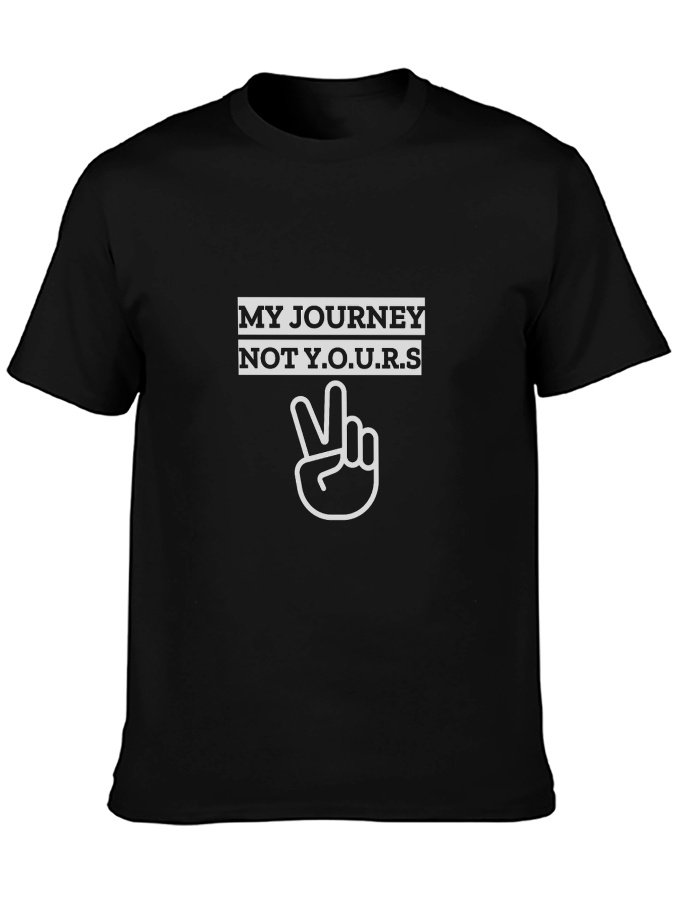 My Journey Tee - Graphic Black T-Shirt