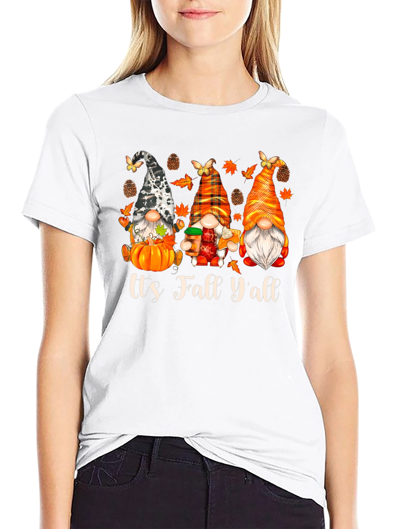 Fall Gnomes Graphic T-Shirt - Its Fall Yall!