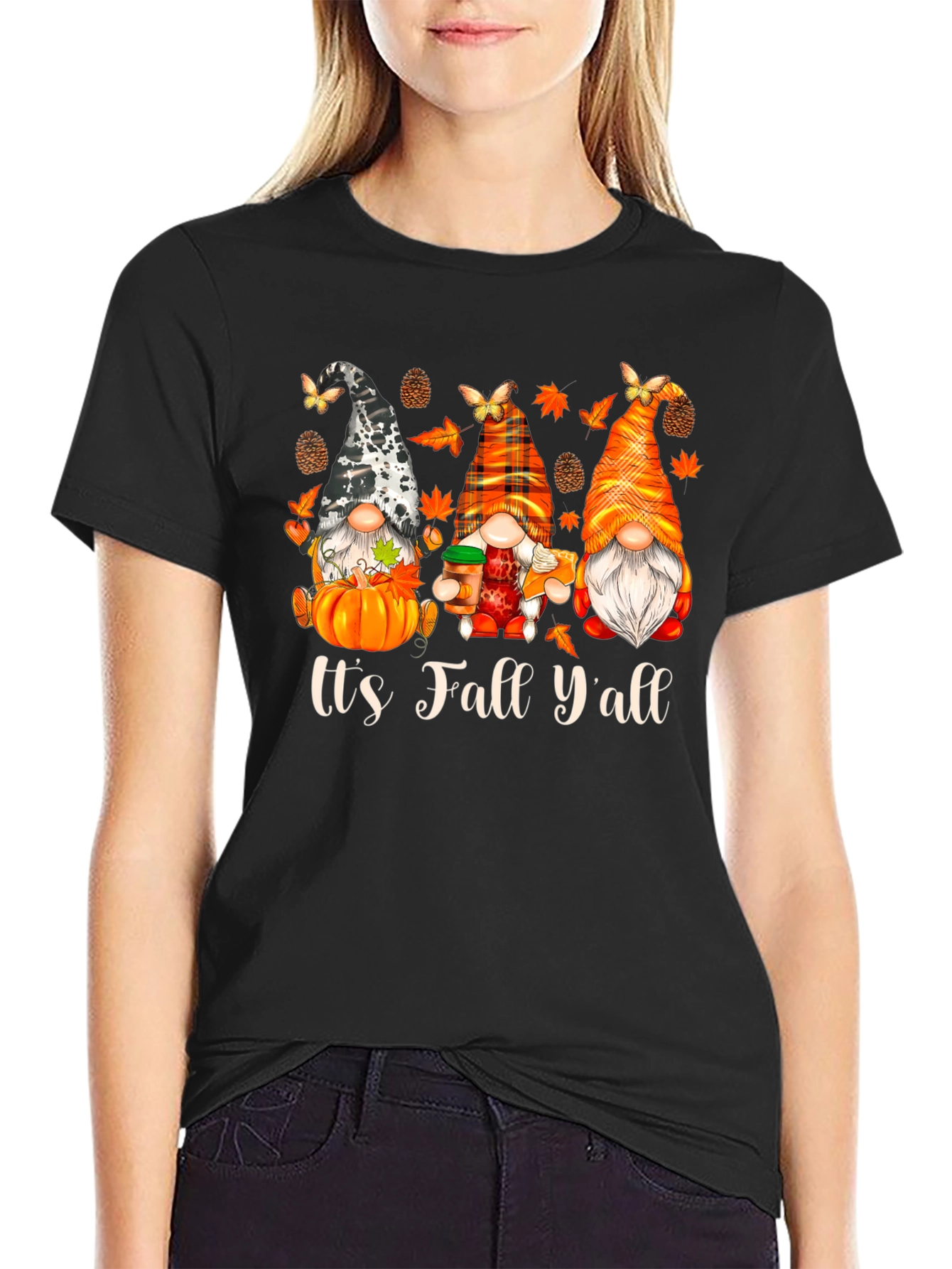 Fall Gnomes Graphic T-Shirt - Its Fall Yall!