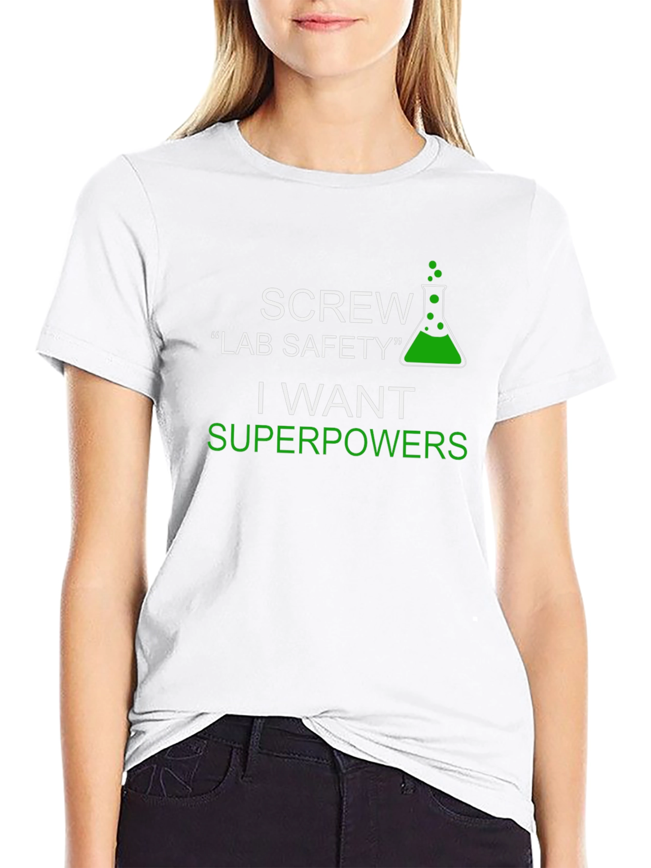 Science Humor T-Shirt - Superpowers Over Safety