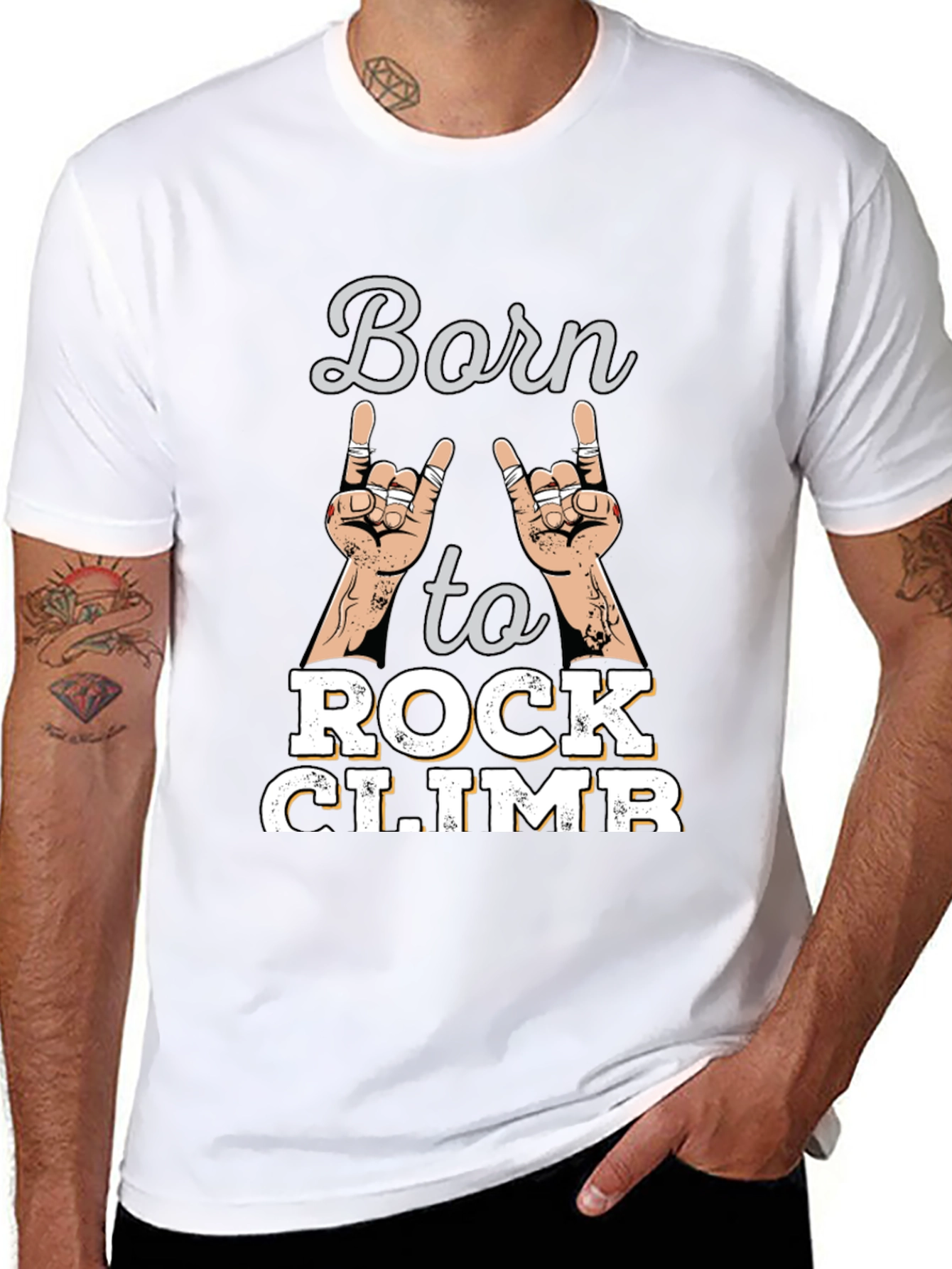 Born to Rock Climb Tee