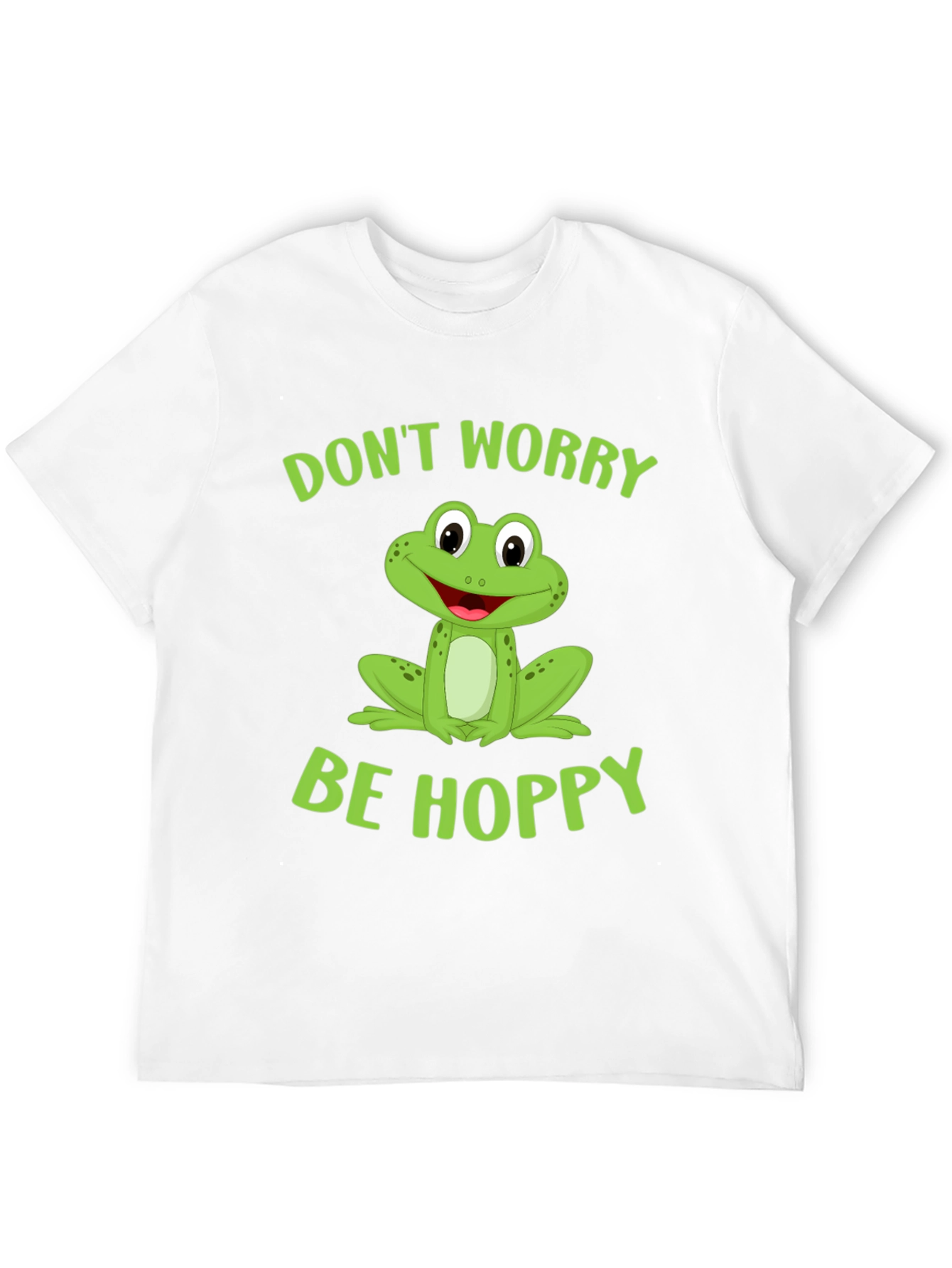 Dont Worry Be Hoppy Frog Graphic Tee