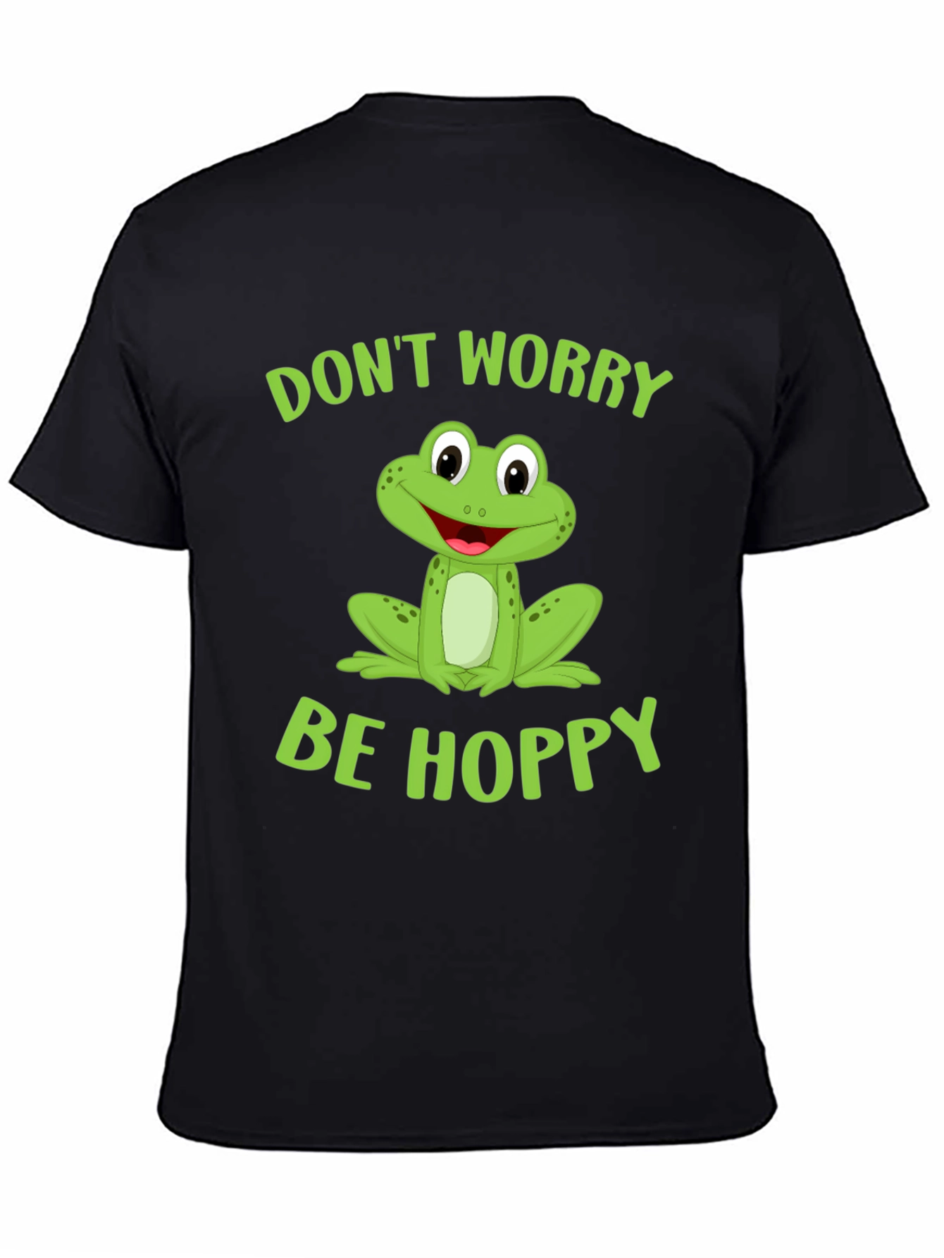 Dont Worry Be Hoppy Frog Graphic Tee