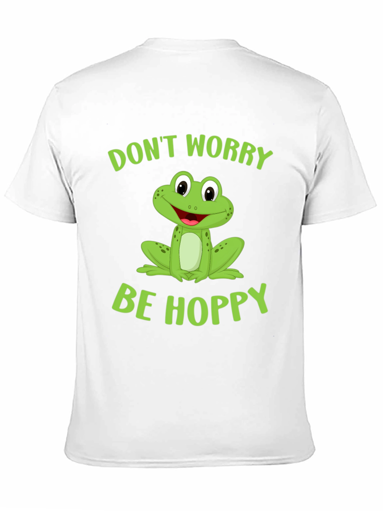 Dont Worry Be Hoppy Frog Graphic Tee