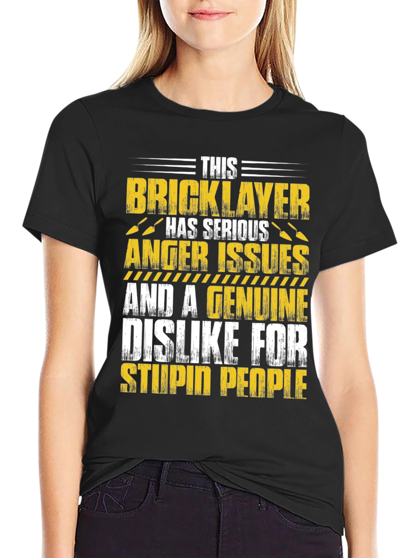 Bricklayer Graphic T-Shirt: Serious Anger Issues Funny Tee