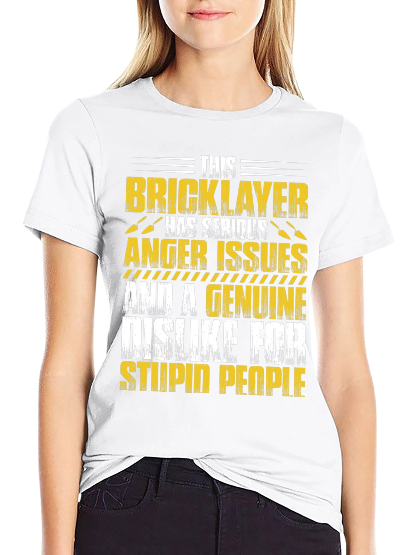 Bricklayer Graphic T-Shirt: Serious Anger Issues Funny Tee