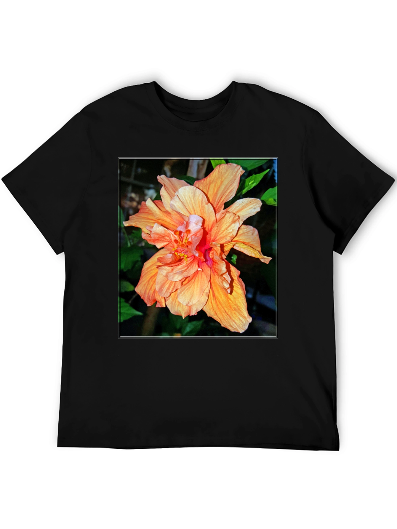 Tropical Hibiscus Flower Graphic Tee