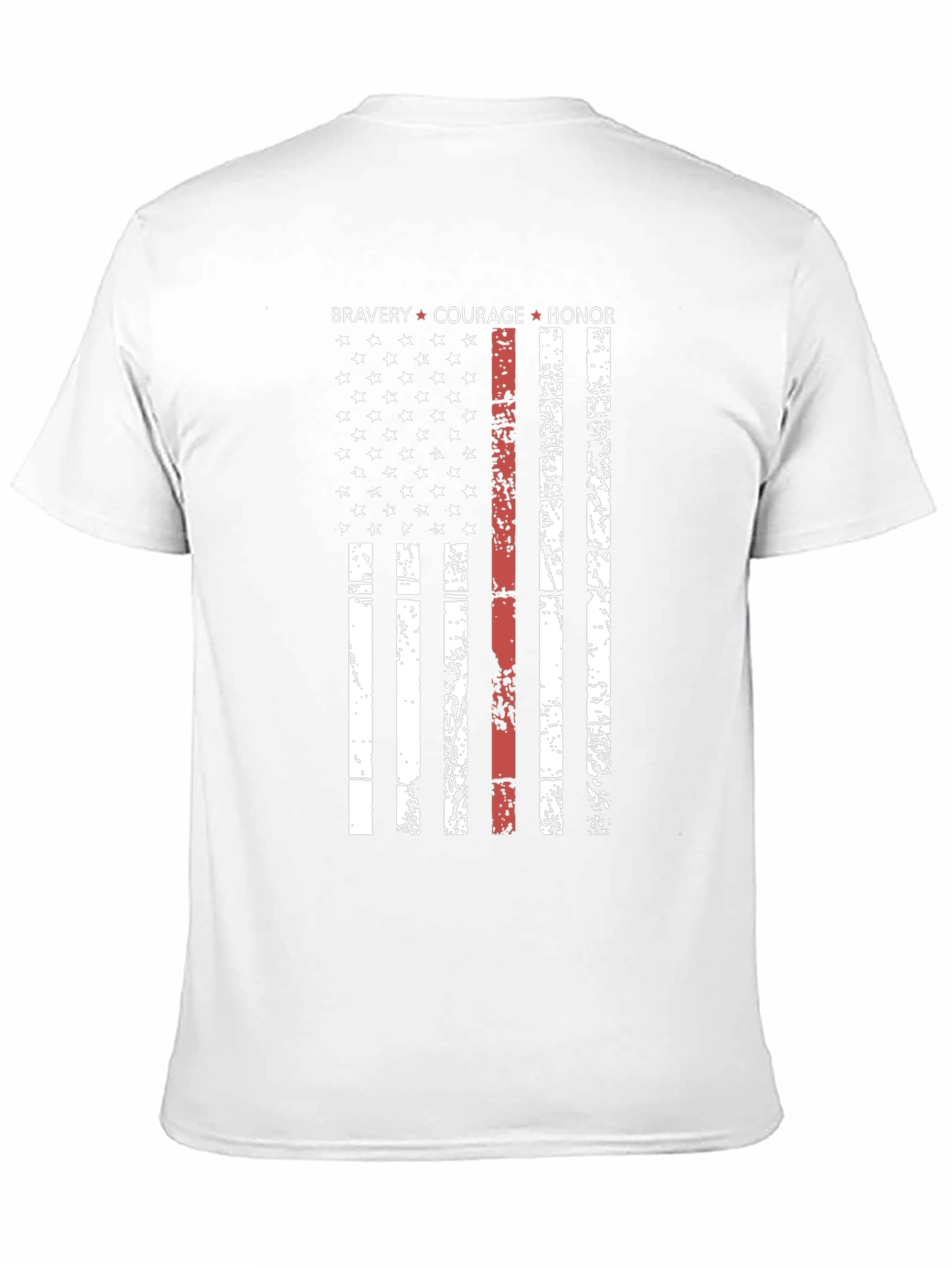 Bravery Courage Honor Flag Graphic T-Shirt