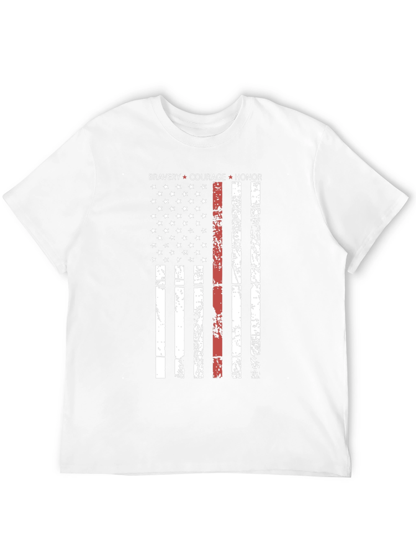 Bravery Courage Honor Flag Graphic T-Shirt