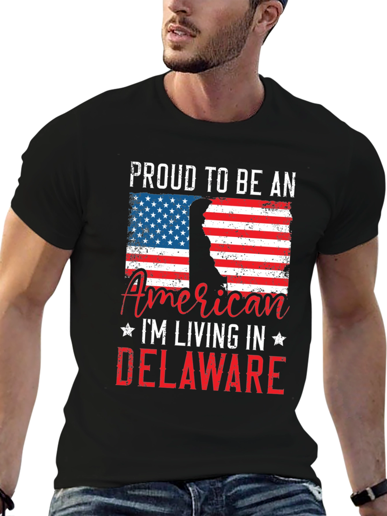 Proud American Delaware Graphic T-Shirt
