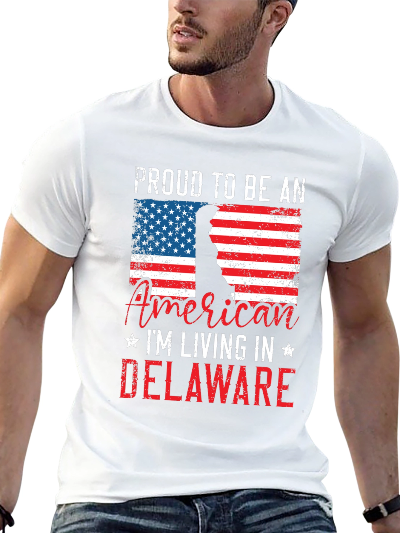 Proud American Delaware Graphic T-Shirt
