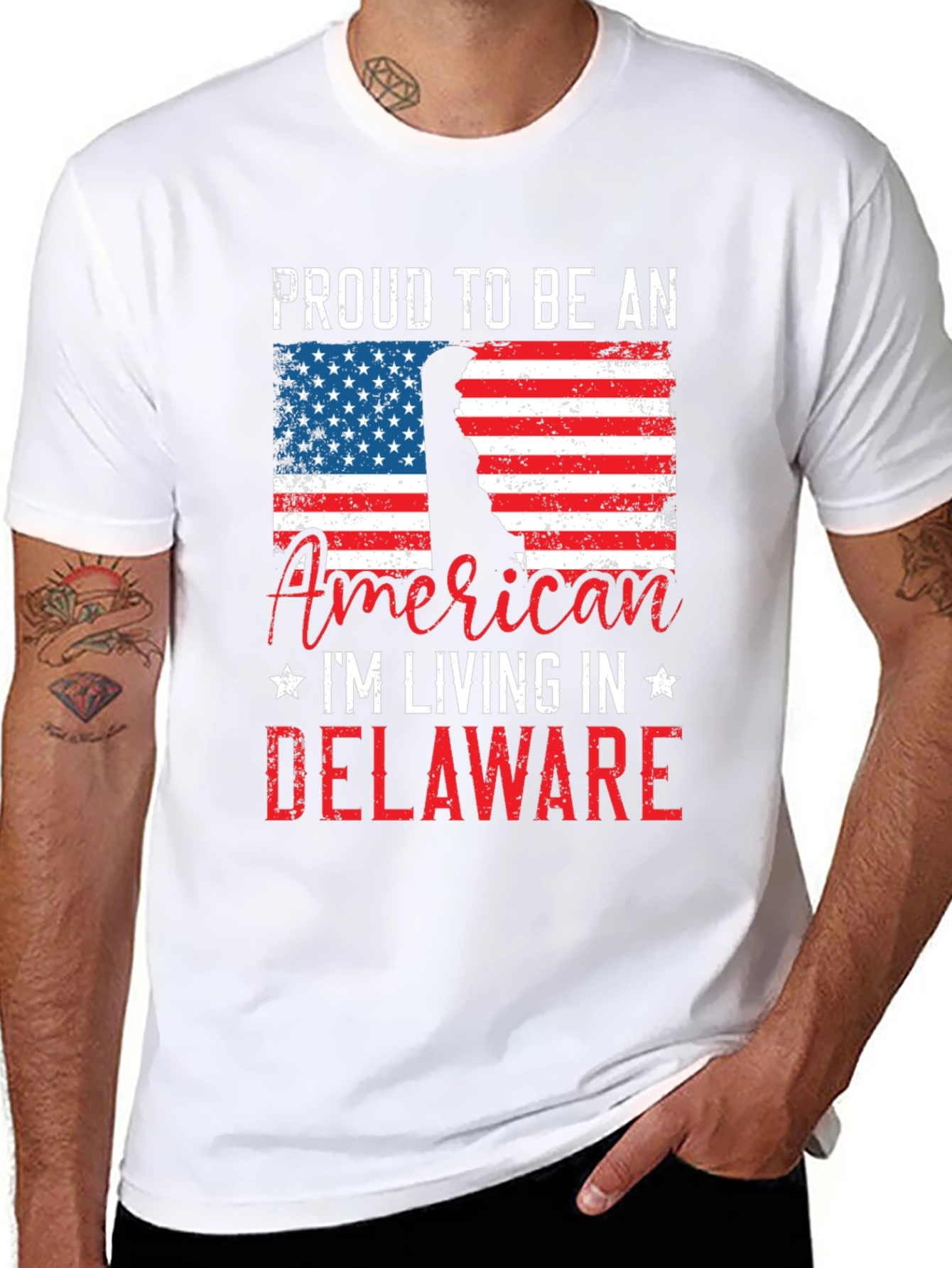 Proud American Delaware Graphic T-Shirt