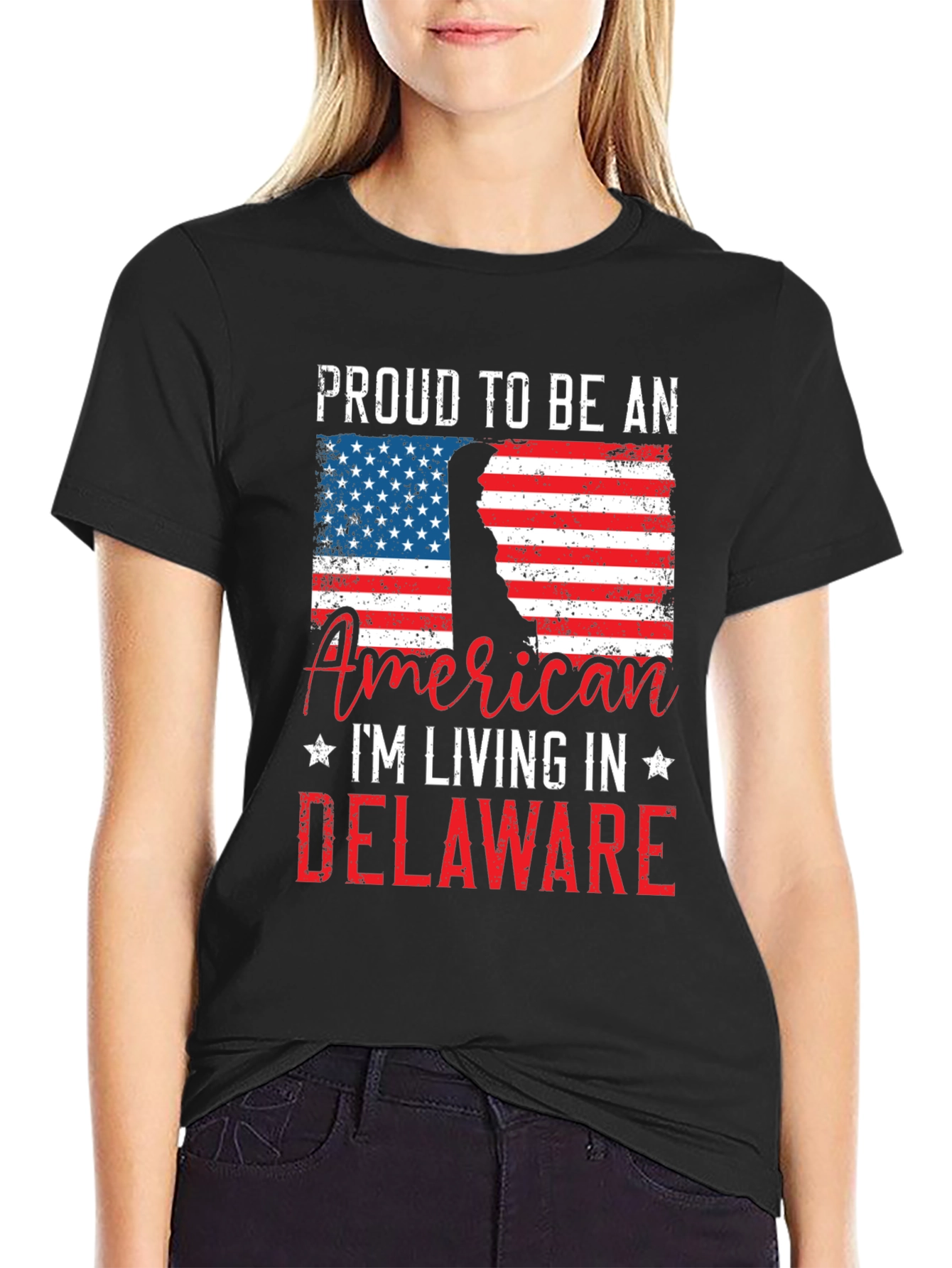 Proud American Delaware Graphic T-Shirt