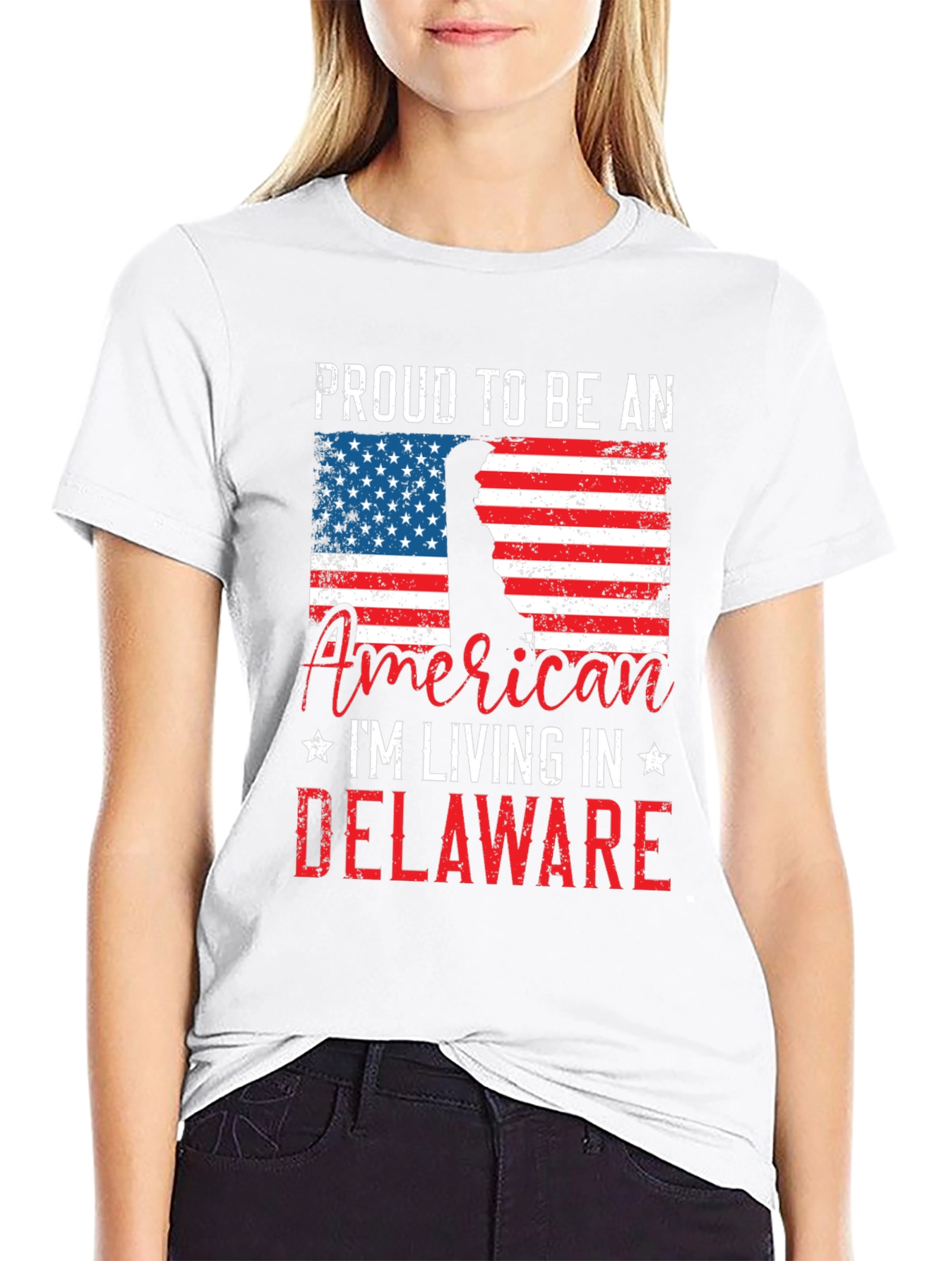 Proud American Delaware Graphic T-Shirt