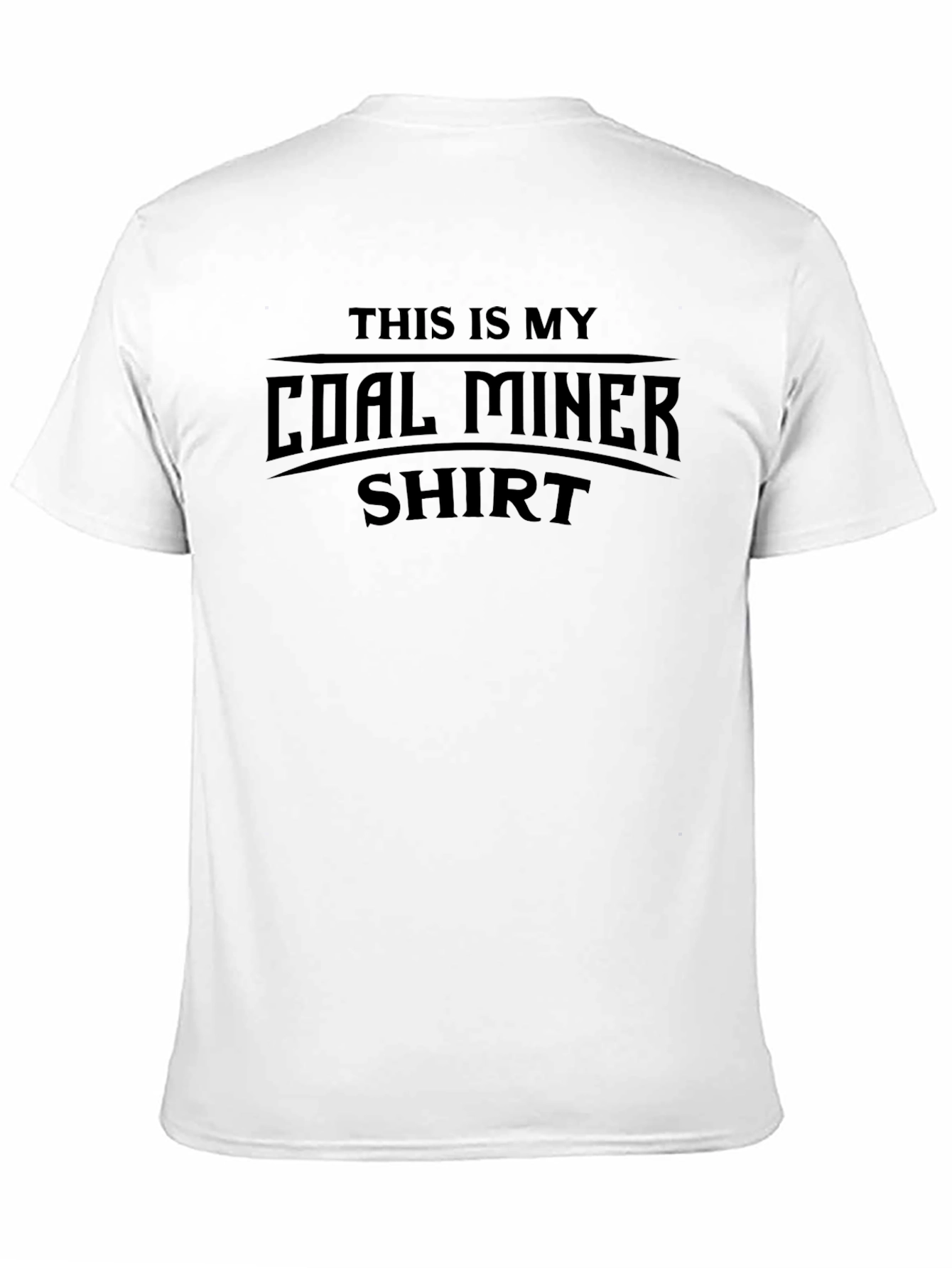 Coal Miner Graphic Tee - Black Cotton