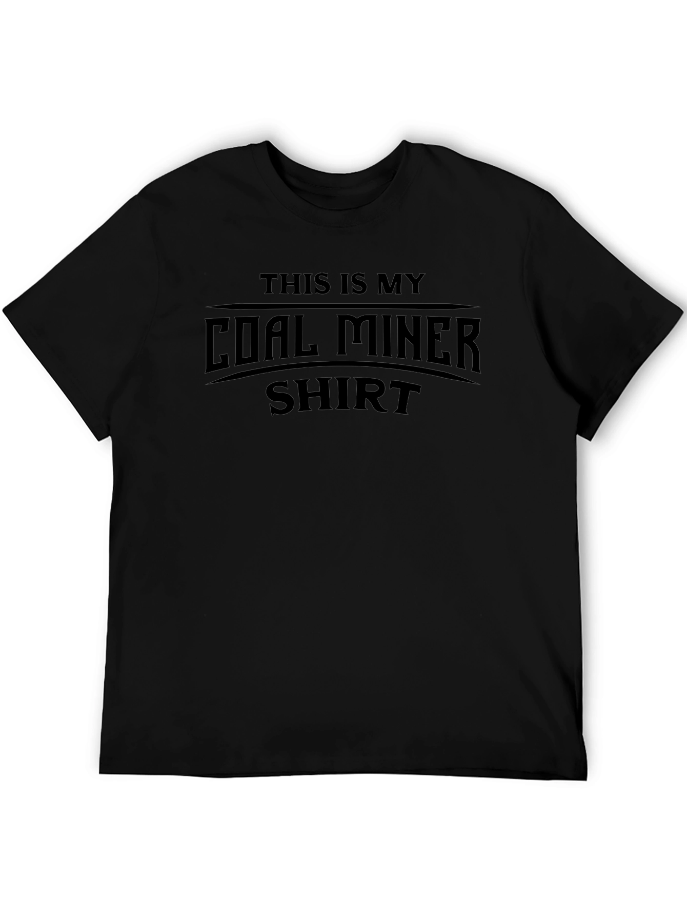 Coal Miner Graphic Tee - Black Cotton