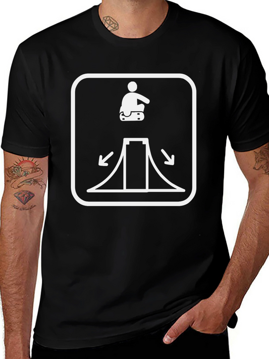 Black Skateboard Ramp Graphic Tee