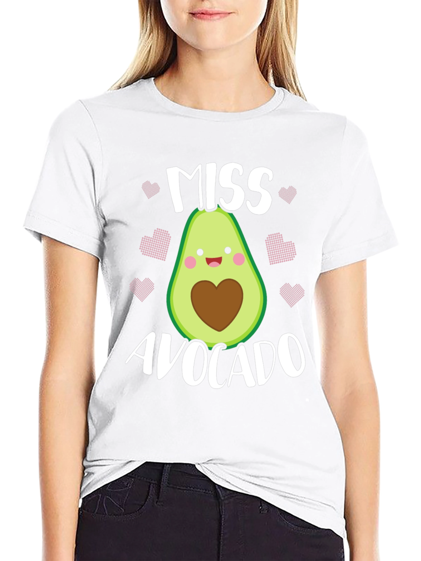 Miss Avocado T-Shirt - Cute Foodie Graphic Tee