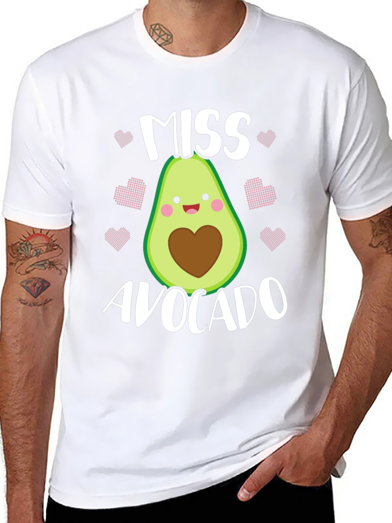 Miss Avocado T-Shirt - Cute Foodie Graphic Tee
