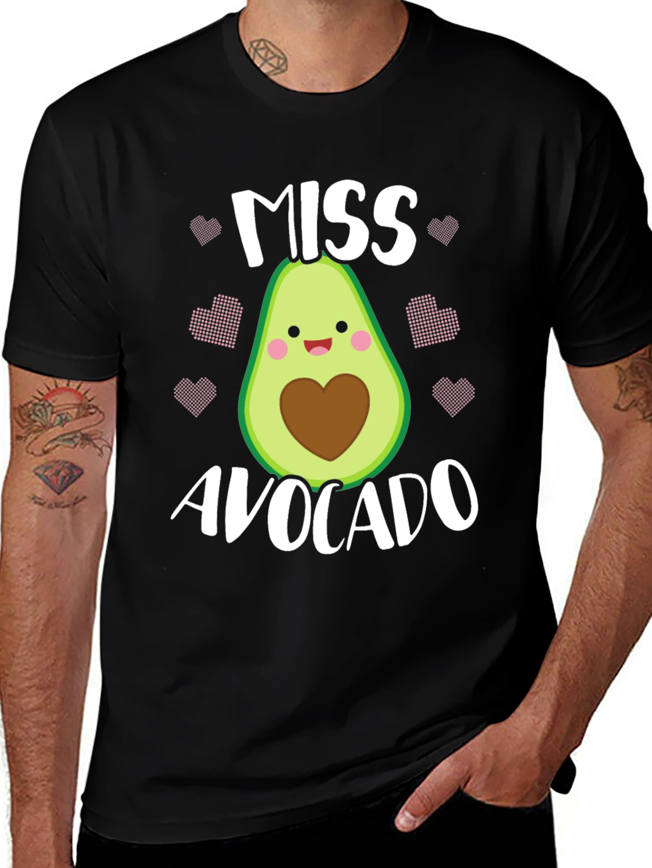 Miss Avocado T-Shirt - Cute Foodie Graphic Tee