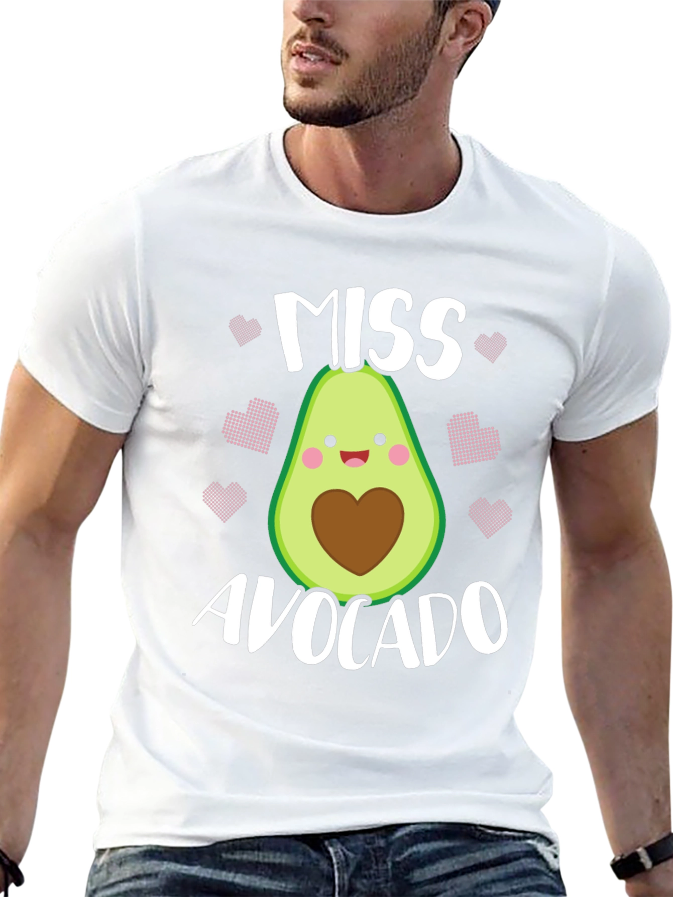 Miss Avocado T-Shirt - Cute Foodie Graphic Tee
