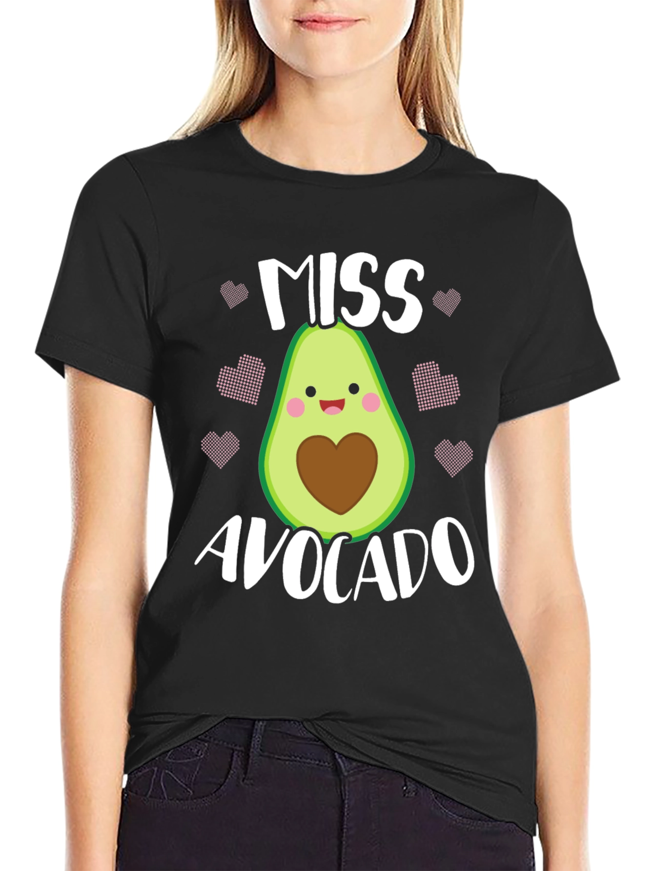 Miss Avocado T-Shirt - Cute Foodie Graphic Tee