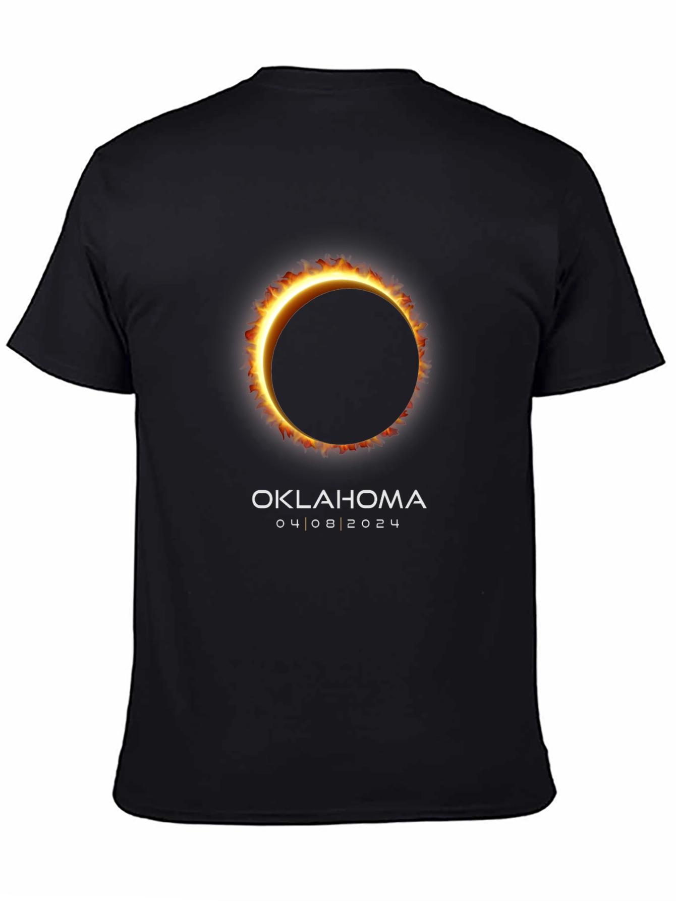Oklahoma Eclipse 2024 T-Shirt - Total Solar Eclipse Souvenir