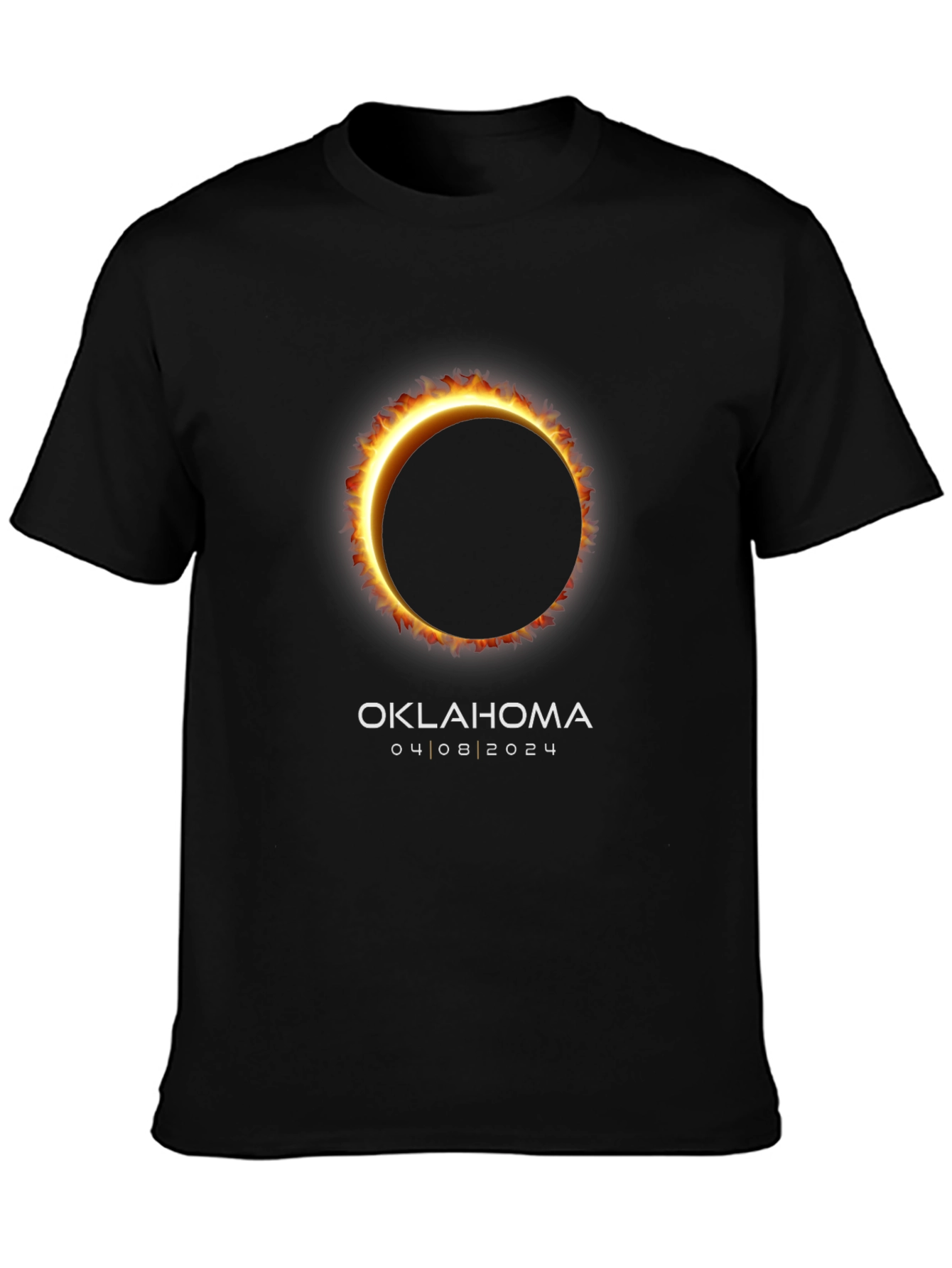 Oklahoma Eclipse 2024 T-Shirt - Total Solar Eclipse Souvenir