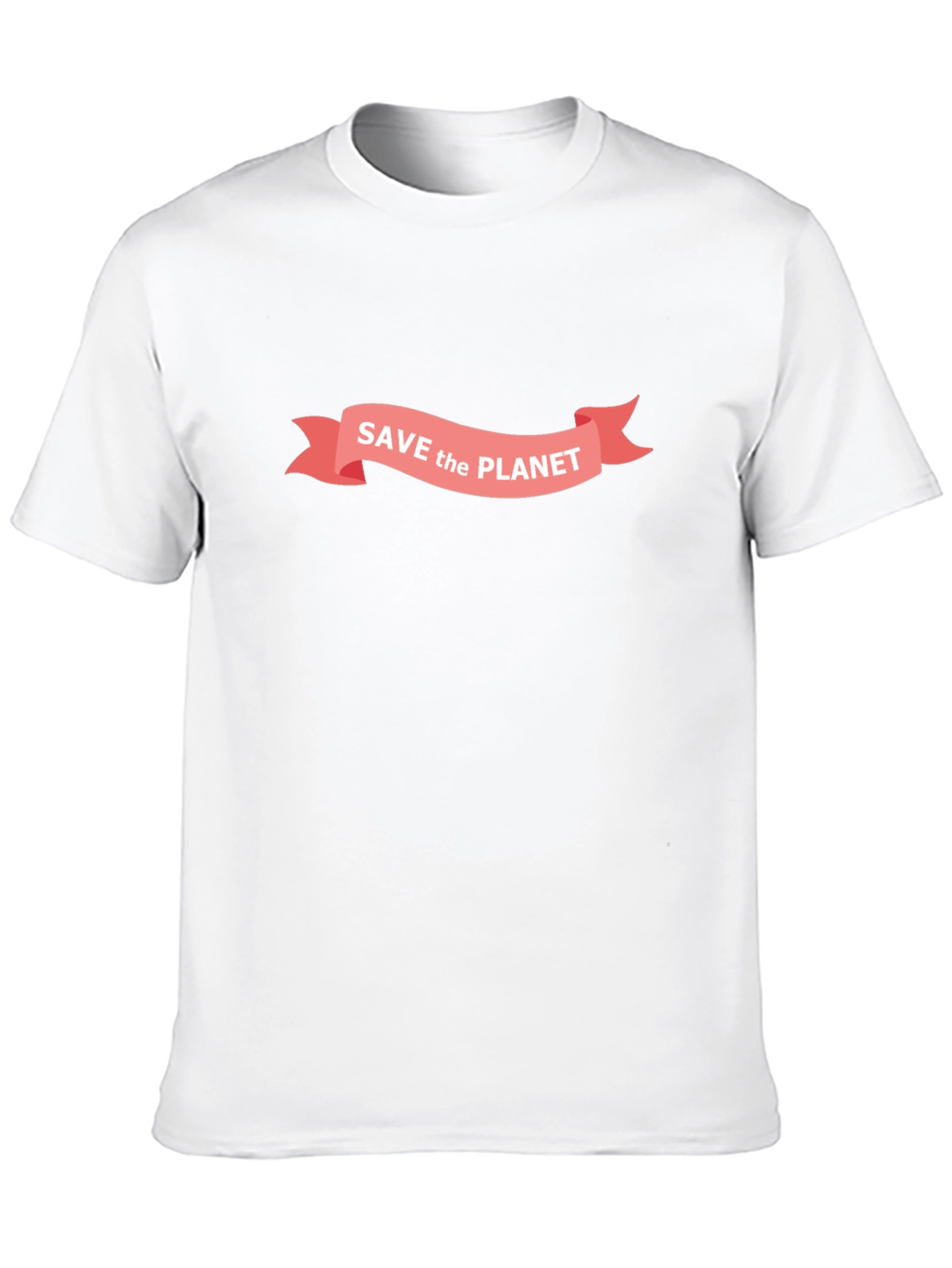 Save the Planet Graphic Tee - Black Cotton T-Shirt