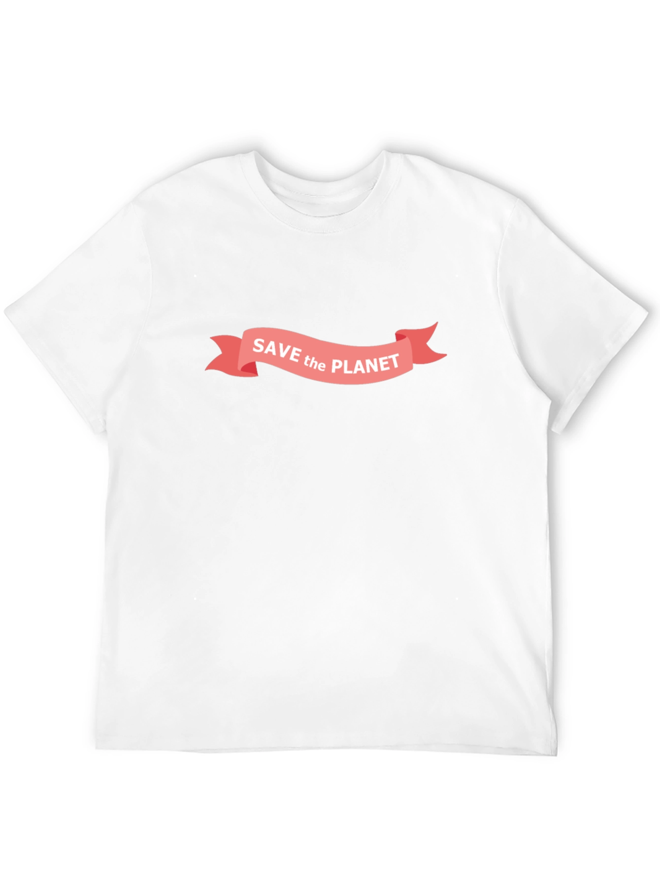 Save the Planet Graphic Tee - Black Cotton T-Shirt