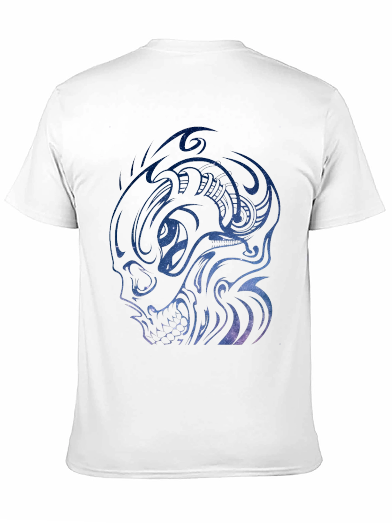 Galaxy Skull Graphic Tee - Mens Black T-Shirt