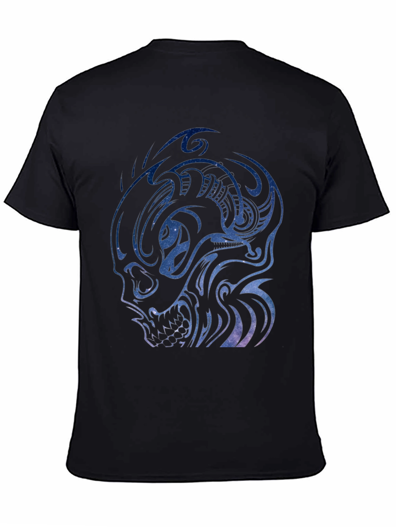Galaxy Skull Graphic Tee - Mens Black T-Shirt