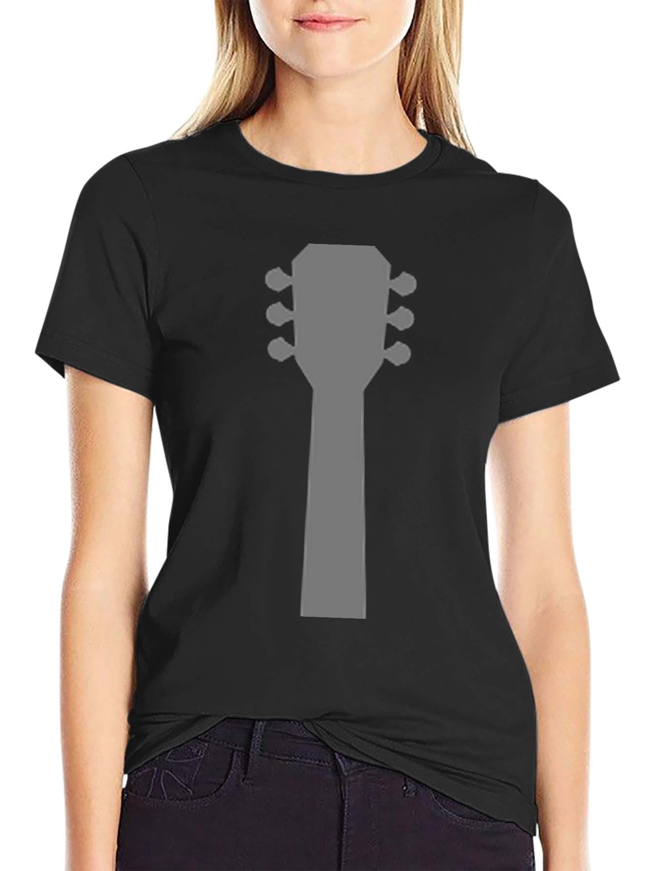 Guitar Headstock Graphic Tee - Musician T-Shirt