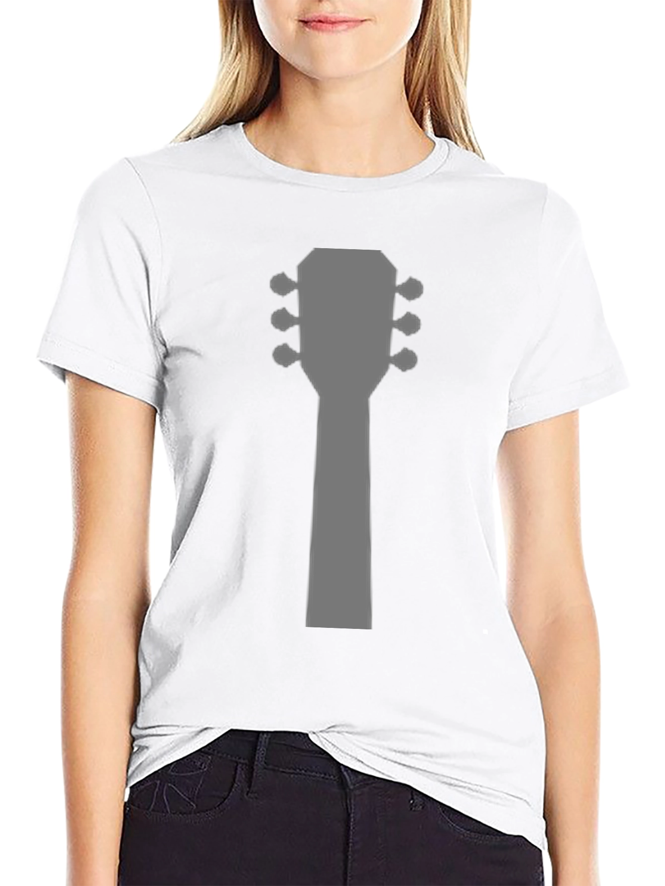 Guitar Headstock Graphic Tee - Musician T-Shirt