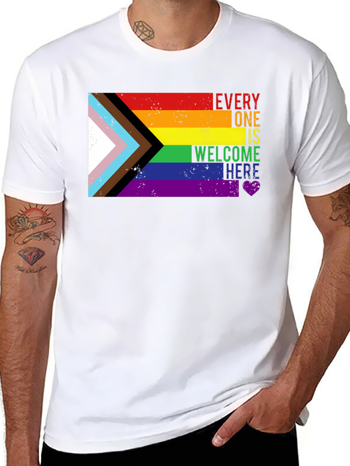 Inclusive Pride Tee - Everyone Welcome