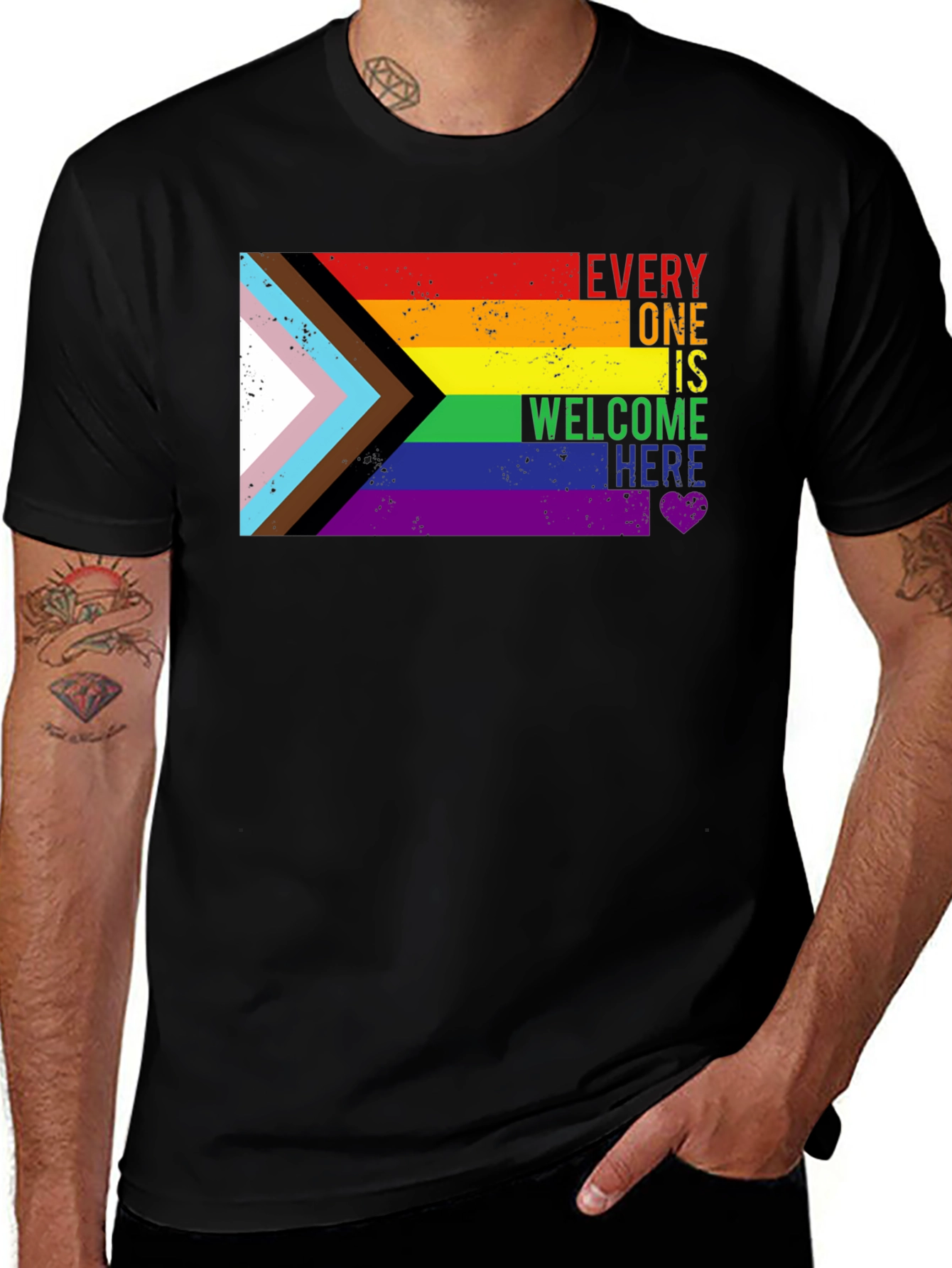 Inclusive Pride Tee - Everyone Welcome