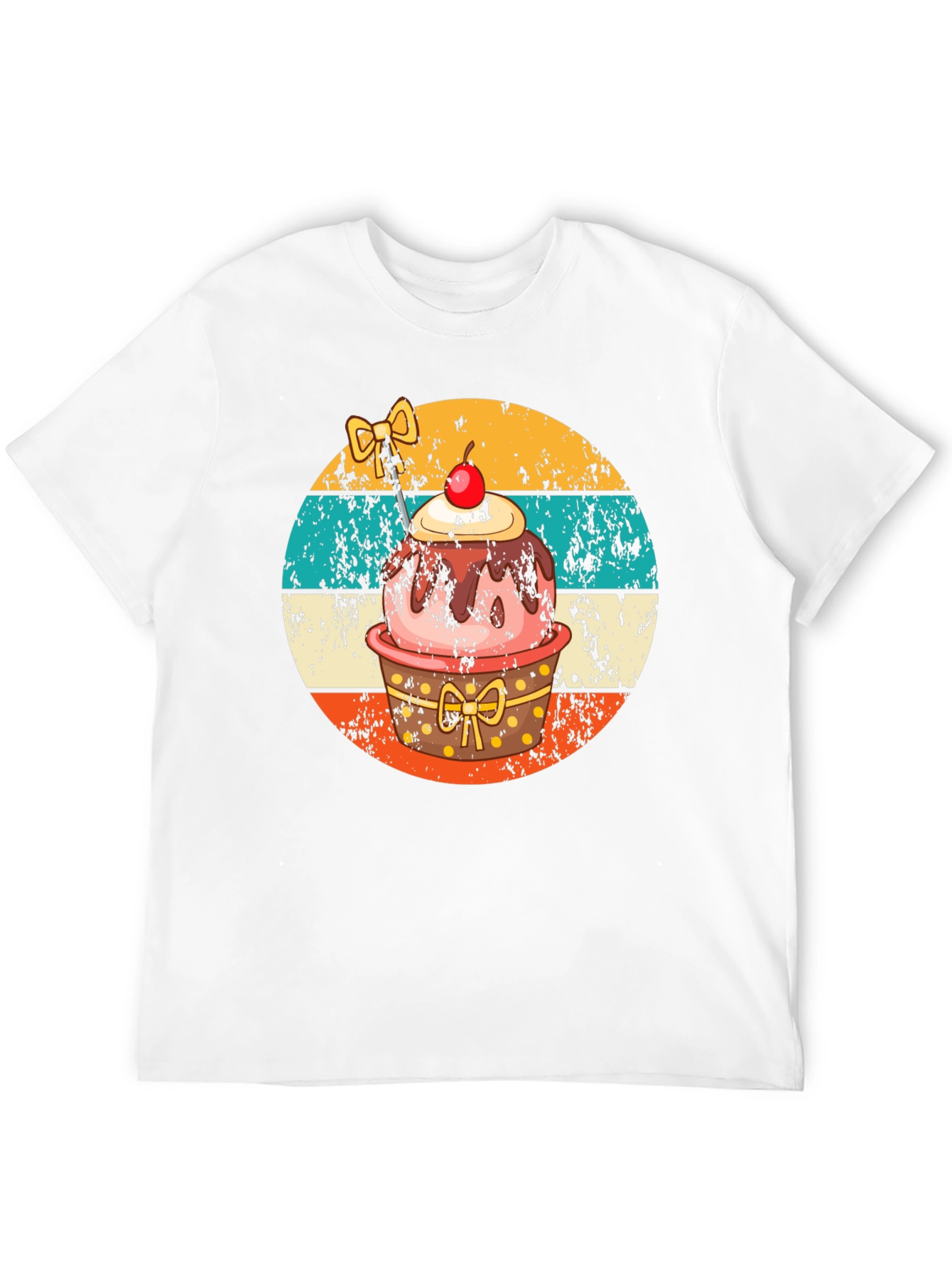 Retro Cupcake T-Shirt - Sweet Treat Design