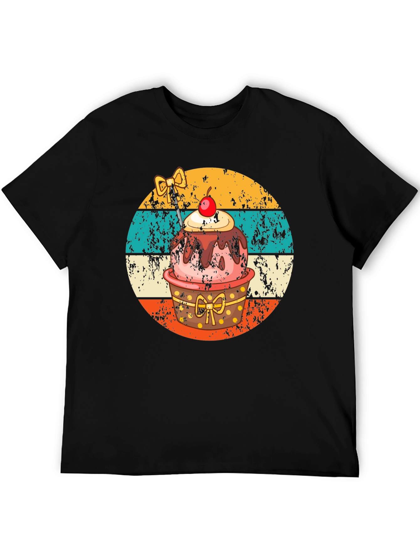 Retro Cupcake T-Shirt - Sweet Treat Design