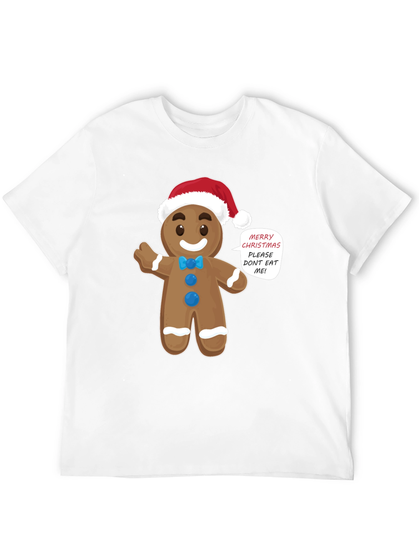 Festive Gingerbread Man Christmas T-Shirt