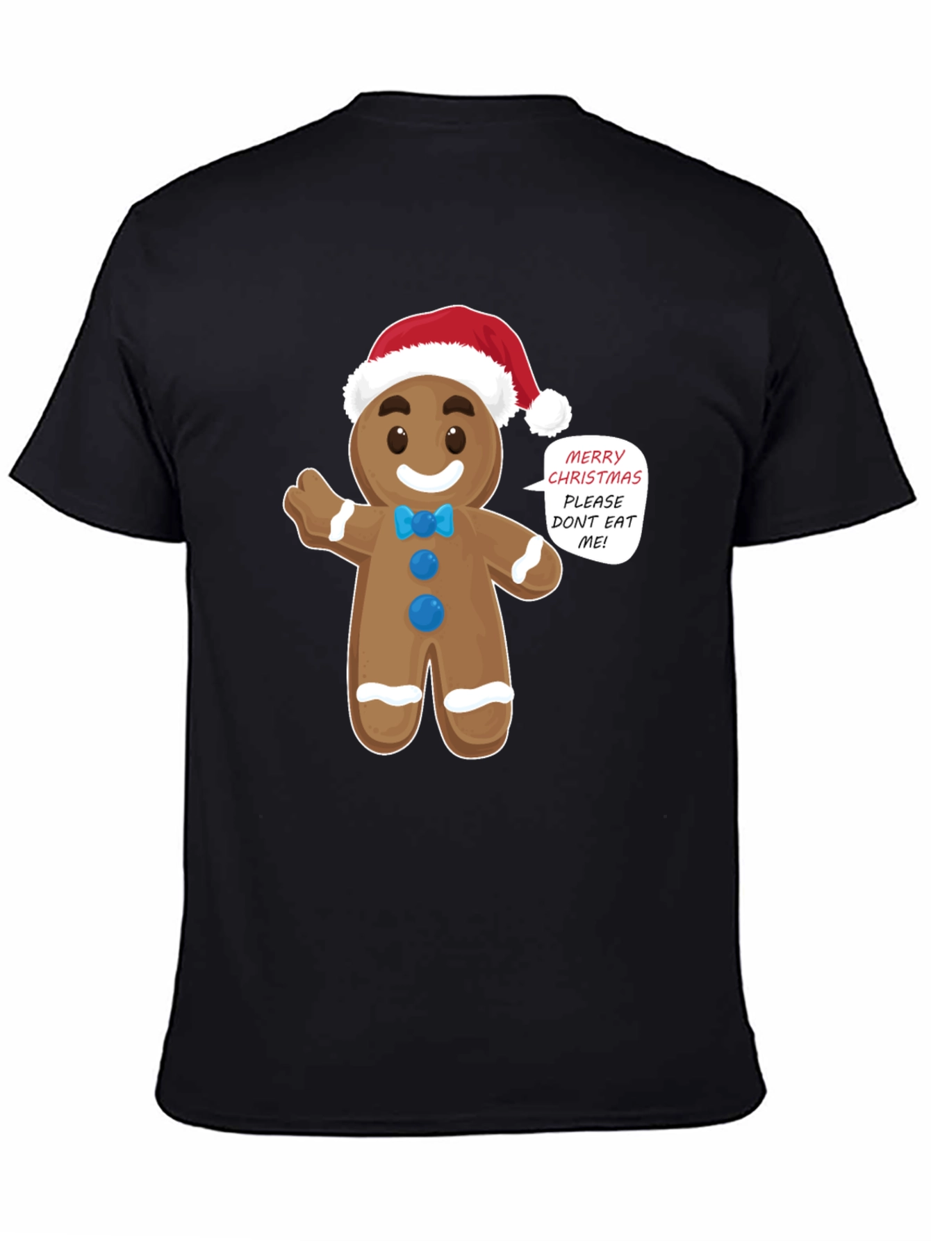 Festive Gingerbread Man Christmas T-Shirt