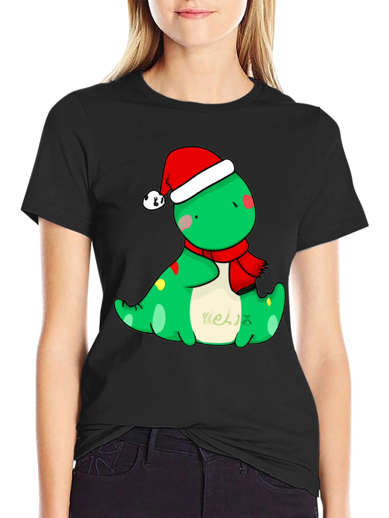 Festive Dino T-Shirt - Holiday Cheer