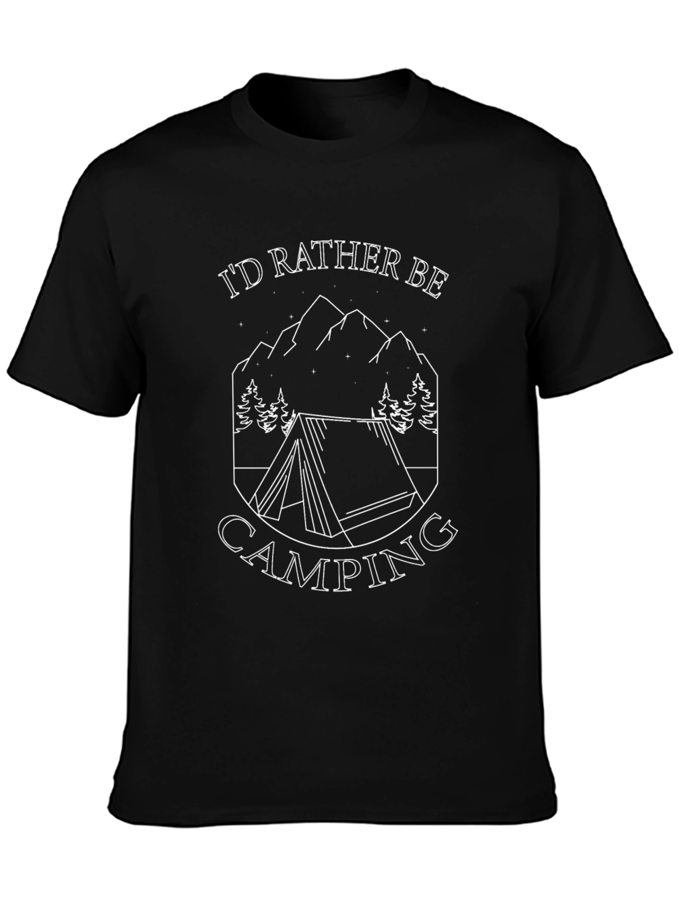 Id Rather Be Camping Graphic Tee - Soft Cotton
