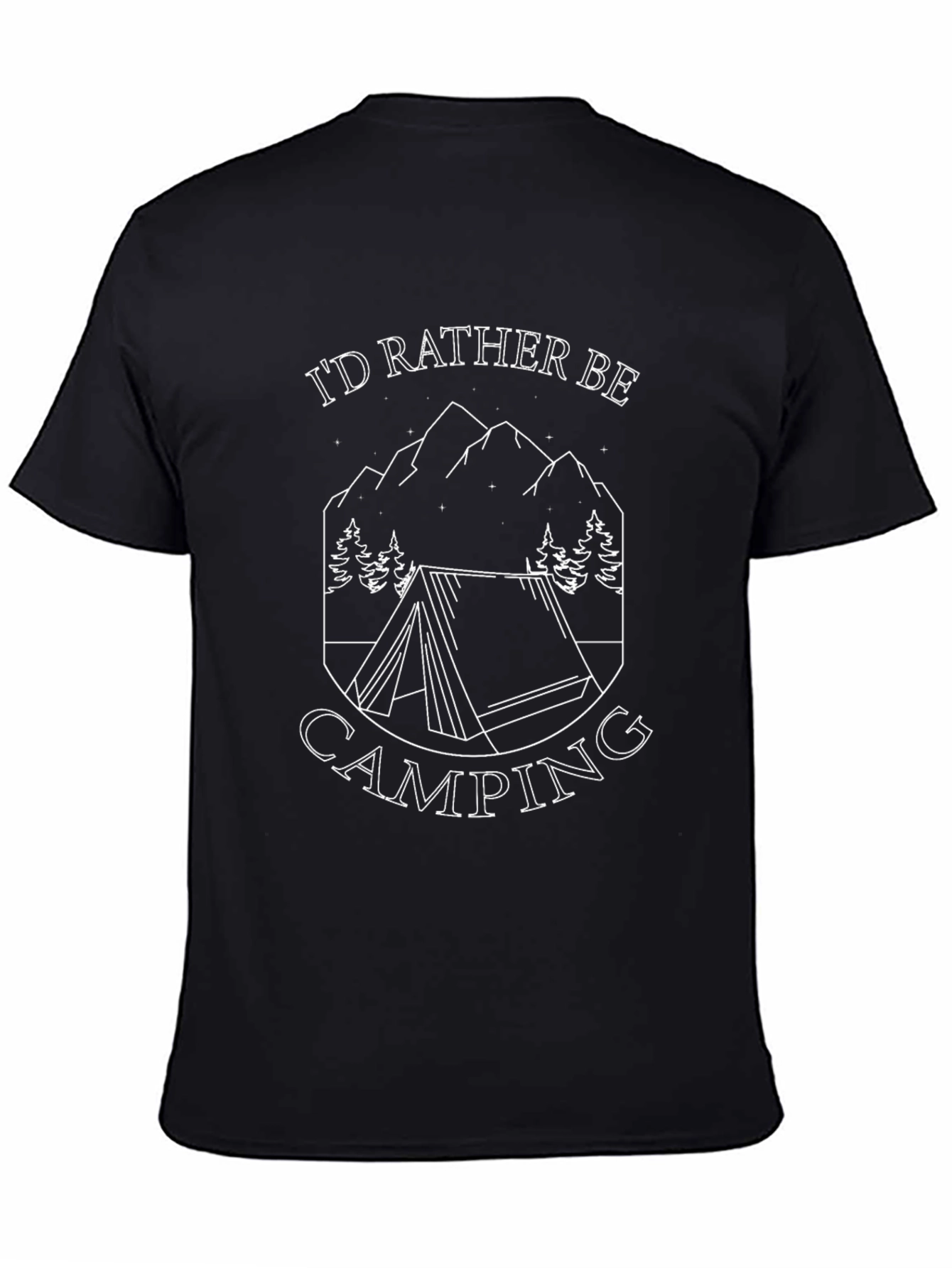 Id Rather Be Camping Graphic Tee - Soft Cotton